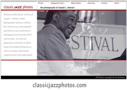Classic Jazz Photos Web site